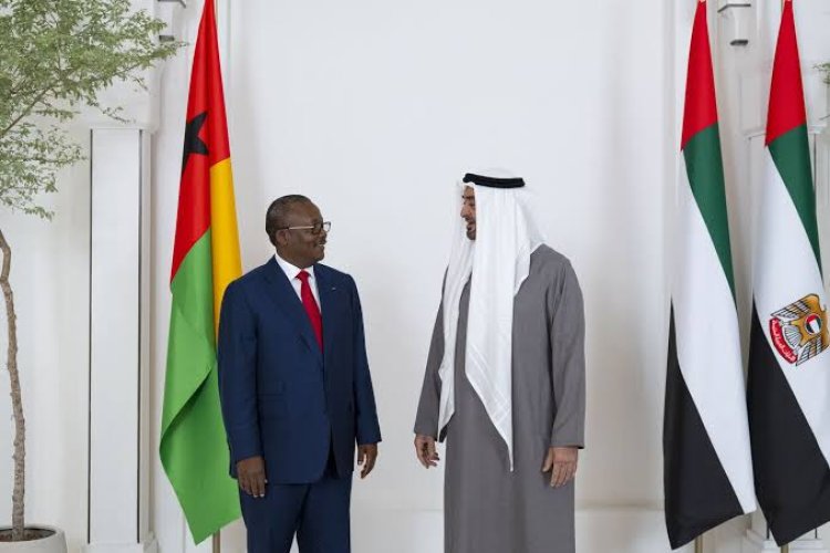 Le président des Émirats Arabes Unis accueille son homologue de Guinée-Bissau à Abou Dhabi